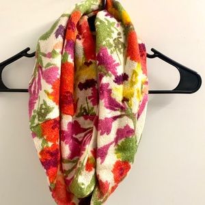 Anthropologie infinity floral scarf.